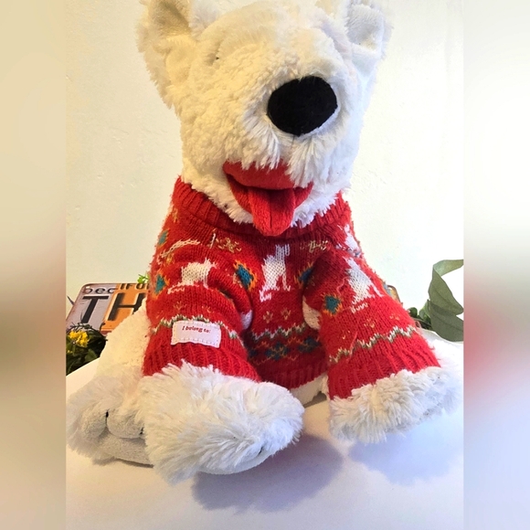 2012 Target Bullseye Plush Dog Stuffed Animal Christmas-Used, Read Details - Picture 7 of 16